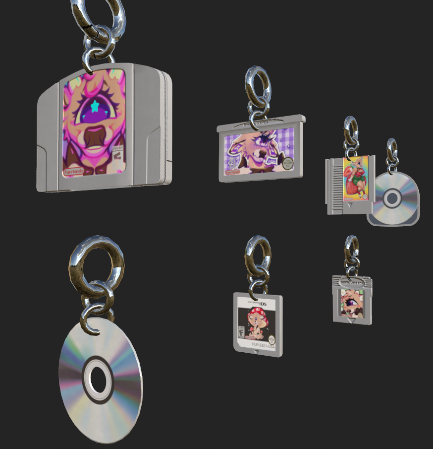 Retro Accessories 👾 Earrings/Badges and Orbitals inspired by Furality Ultra 🎮 Universal