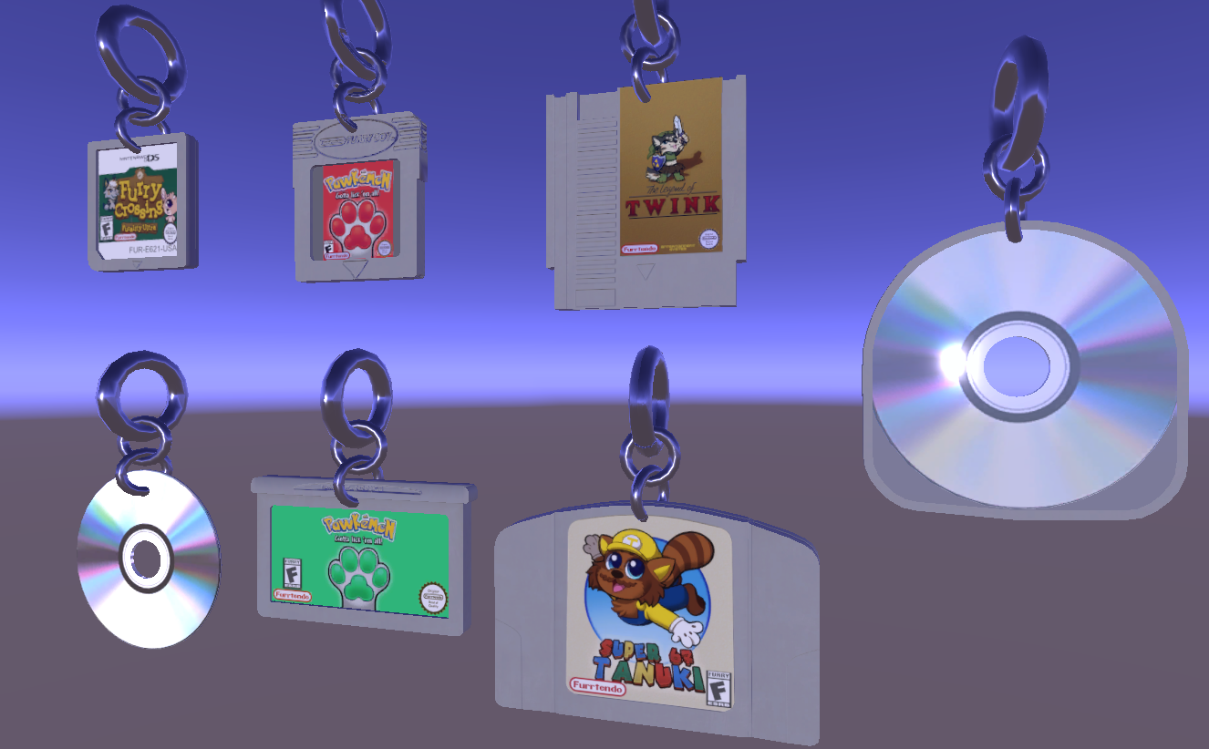Retro Accessories 👾 Earrings/Badges and Orbitals inspired by Furality Ultra 🎮 Universal
