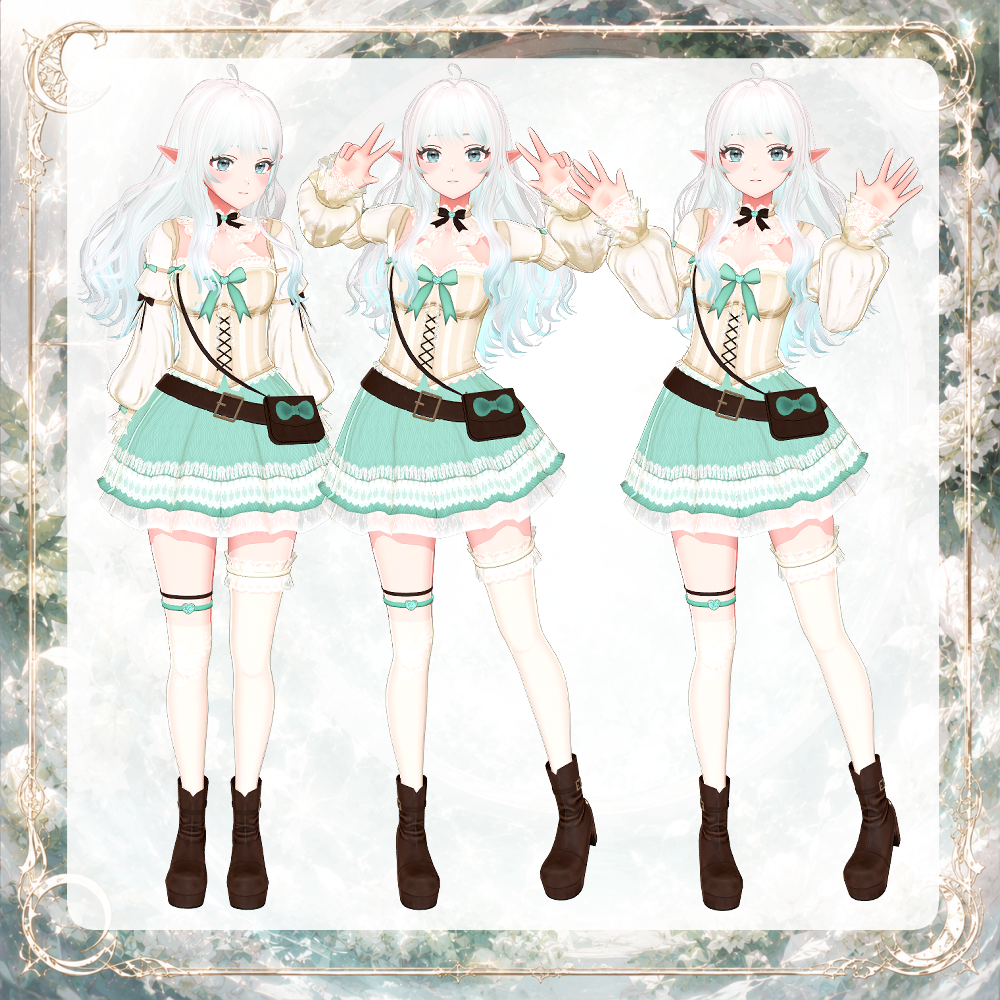 【VRChat Compatible】Arduinna | Fantasy-Inspired Original 3D Avatar v1.0