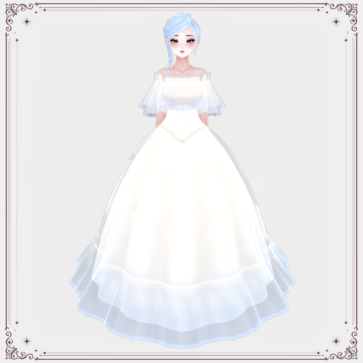 Romantic Chiffon Dress for ZinPia / E-Girl Body [FREE]