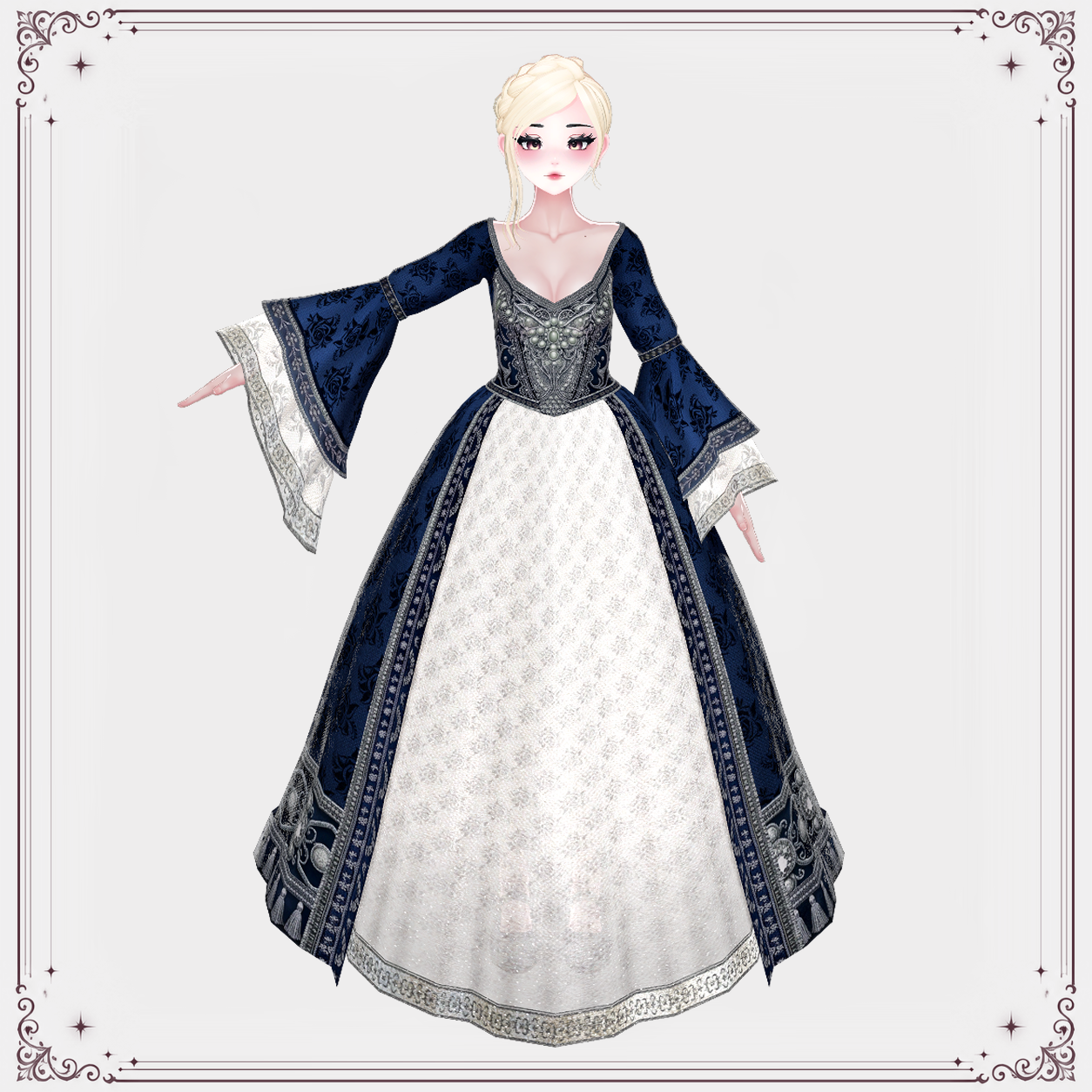 Royal Dress Outfit Set for ZinPia / E-Girl Body