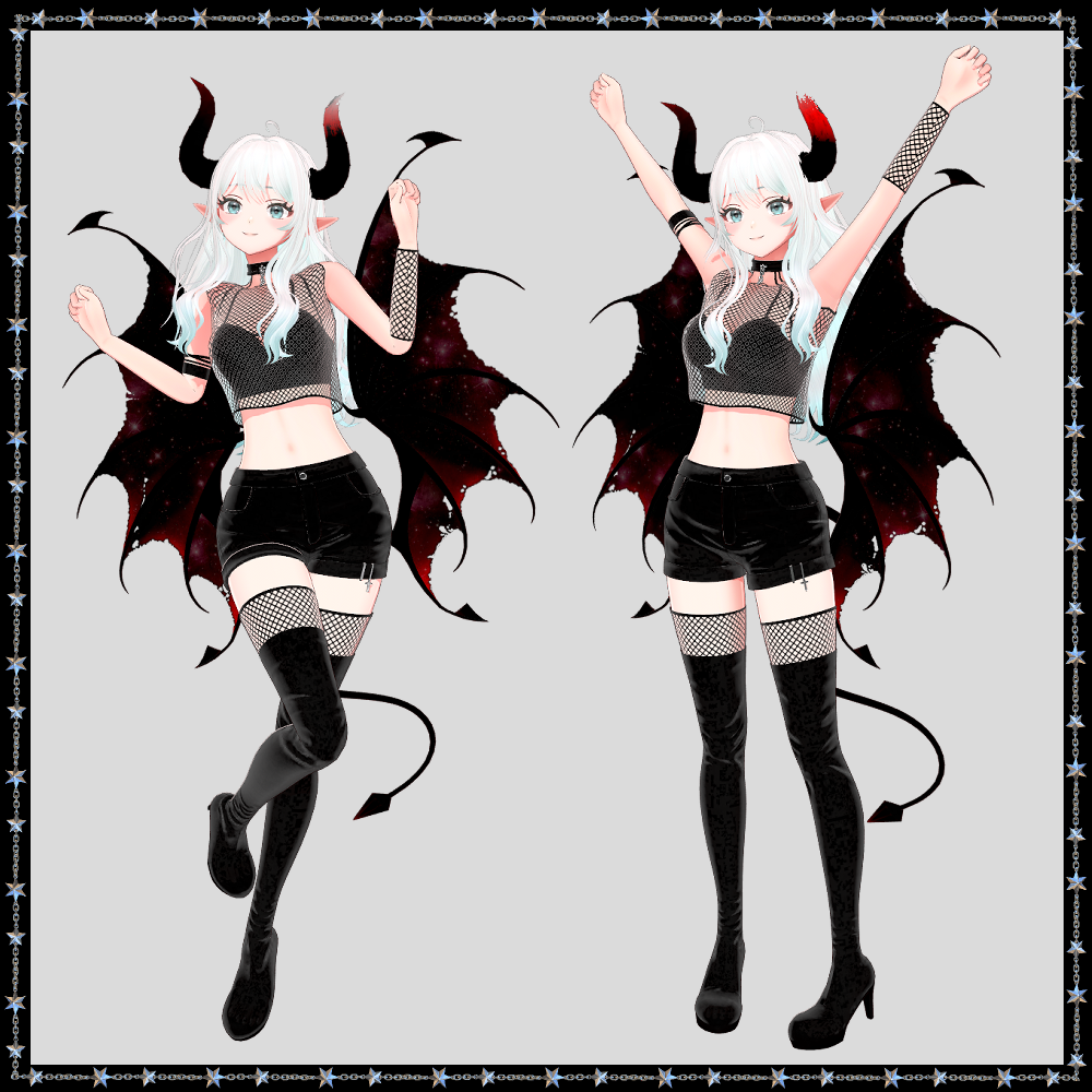 Arduinna – Dark Elf Devil Outfit