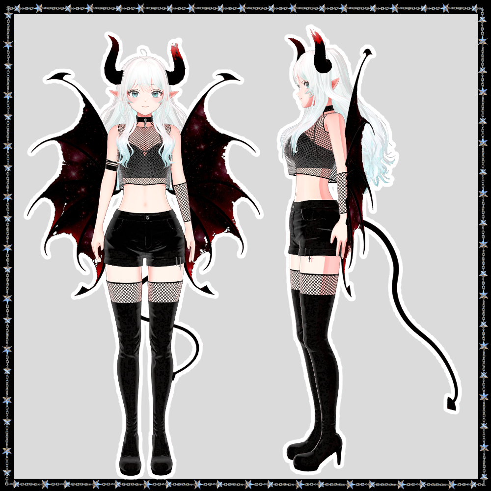 Arduinna – Dark Elf Devil Outfit