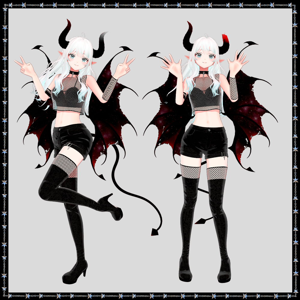 Arduinna – Dark Elf Devil Outfit