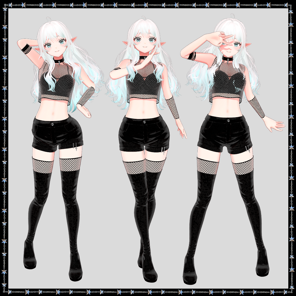 Arduinna – Dark Elf Devil Outfit
