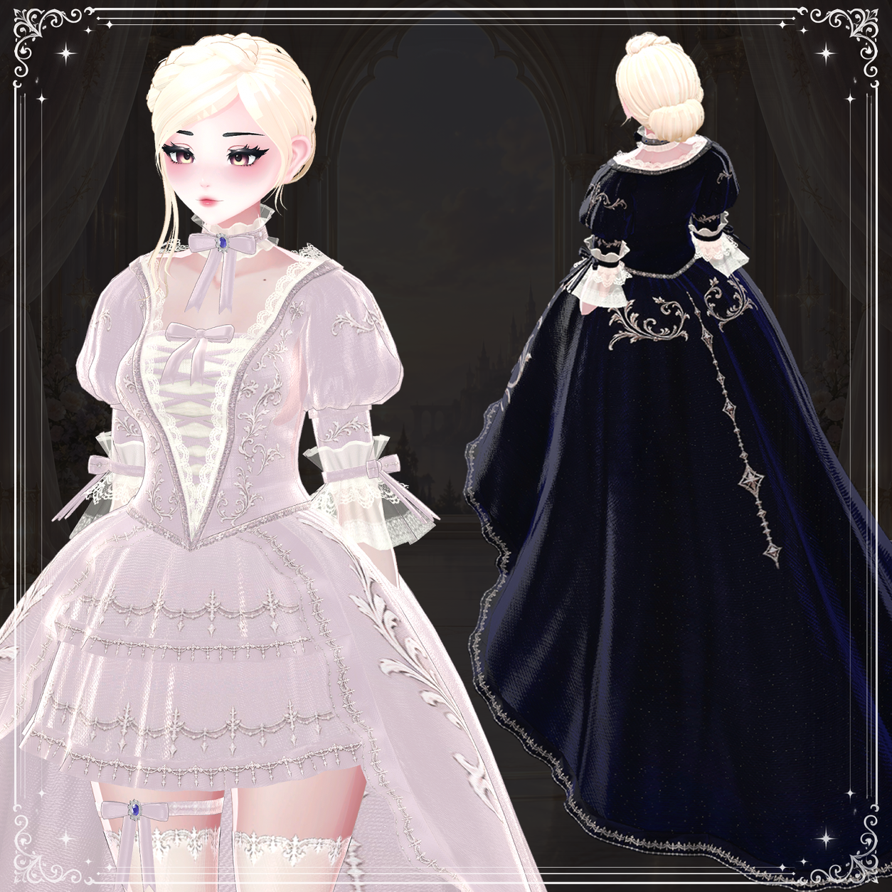 Evelune Fantasy Dress Set for ZinPia / E-Girl Body