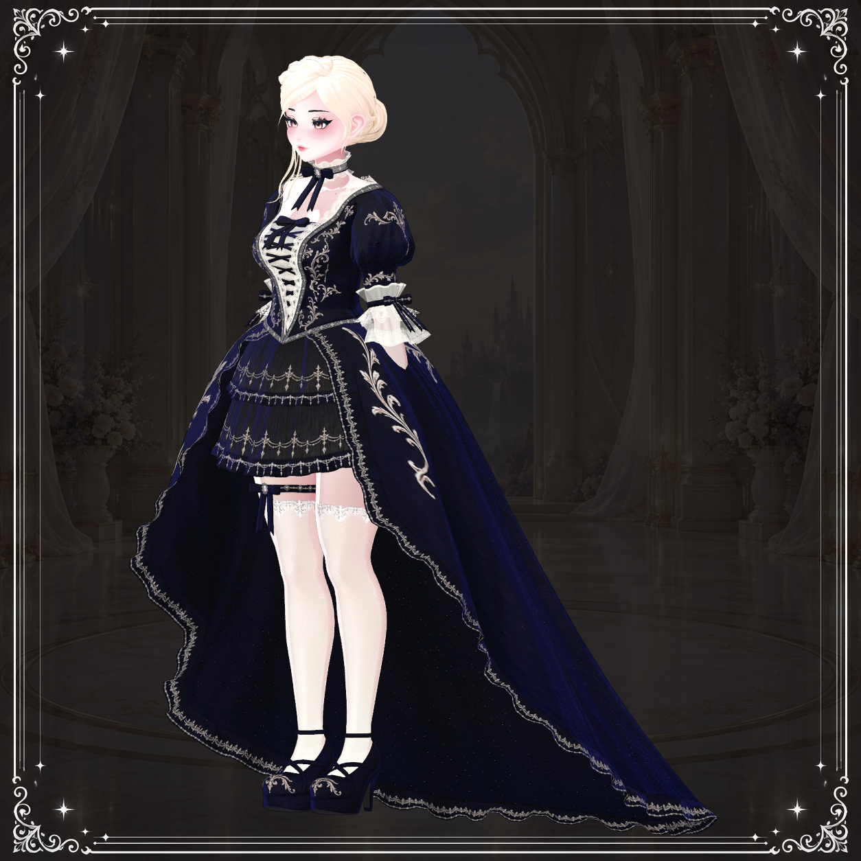 Evelune Fantasy Dress Set for ZinPia / E-Girl Body