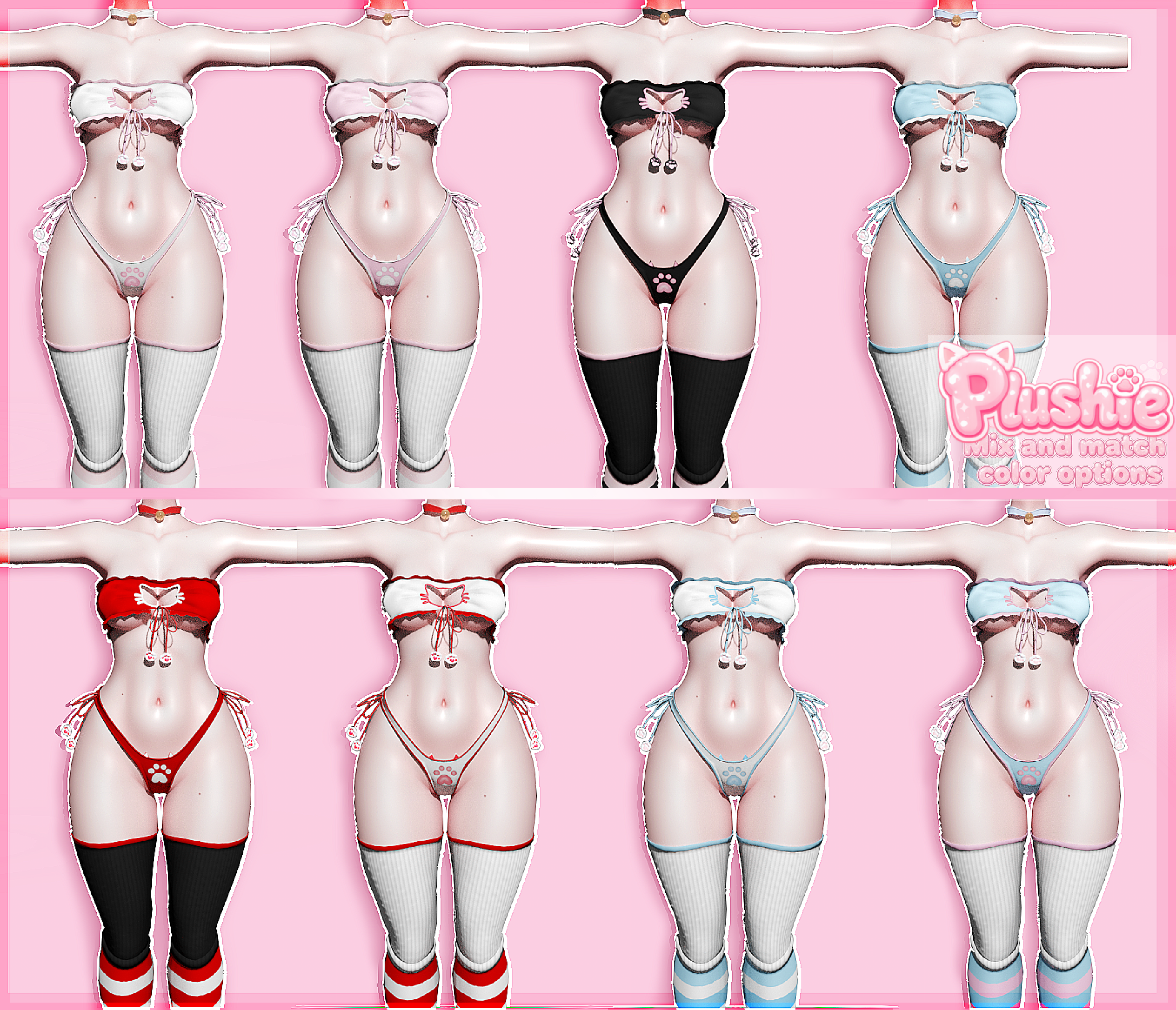 Neko Girly Outfit (E-Girl/Zinfit)