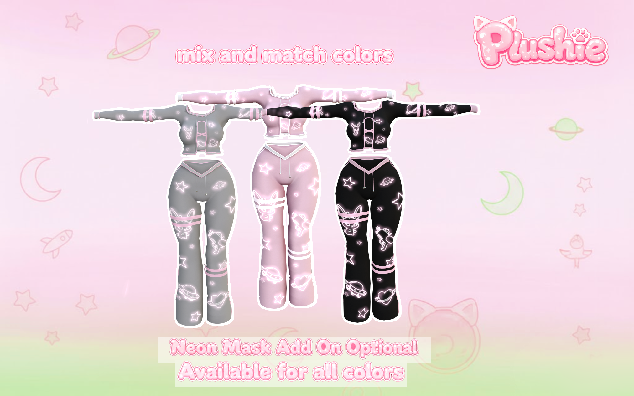 Space Bun Outfit - (E-Girl/Zinfit)