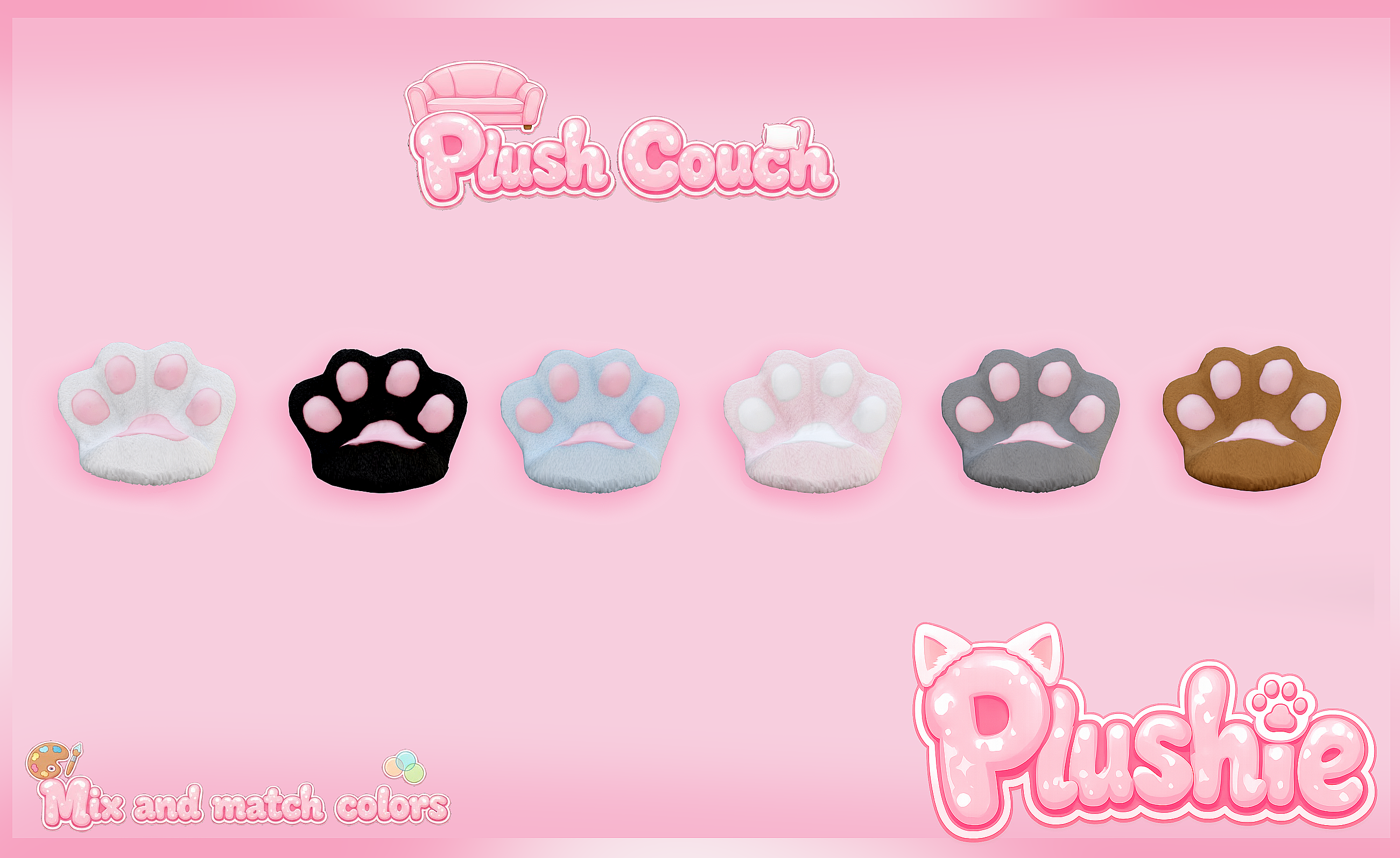 Plush Kitty Couch