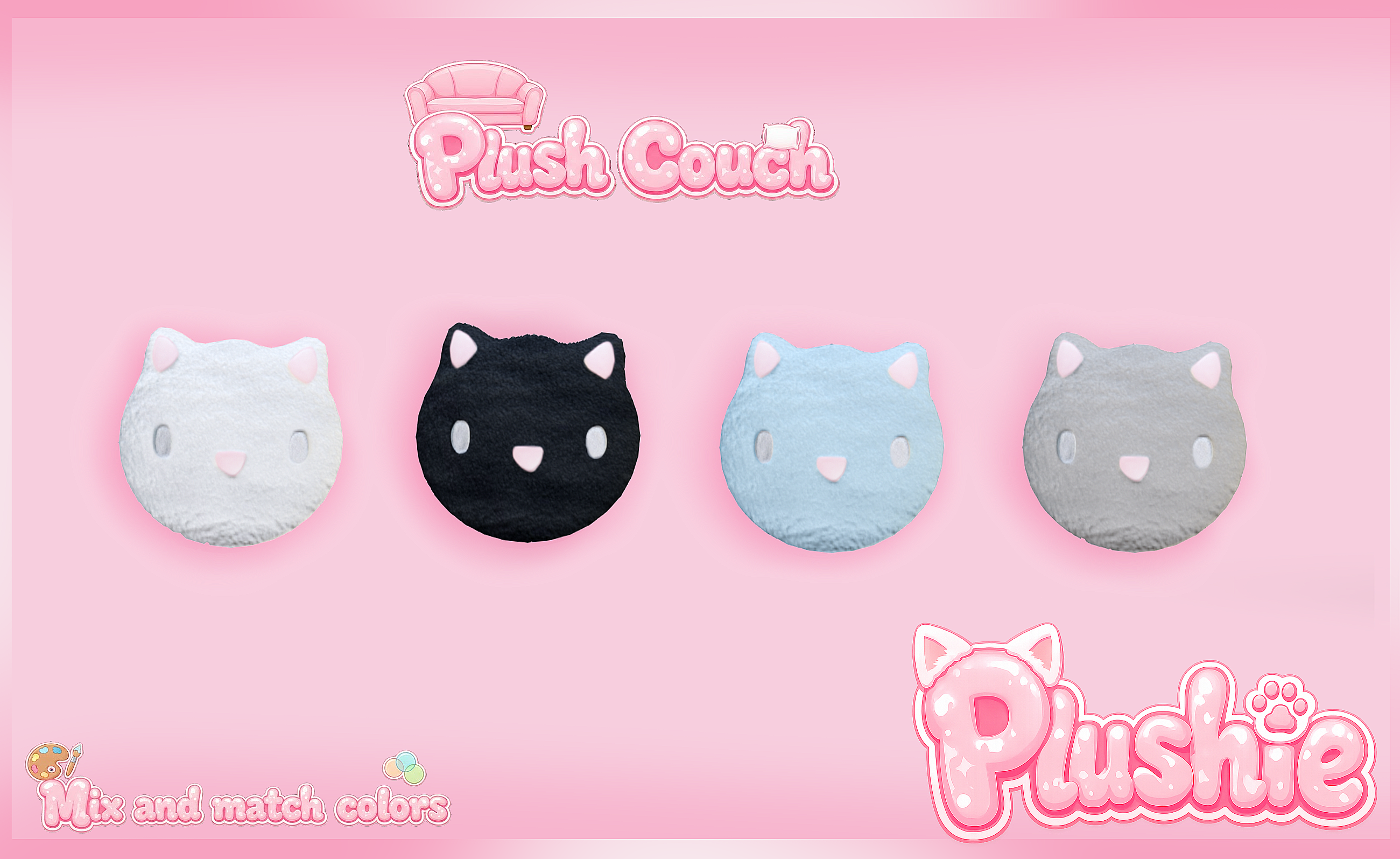 Plush Kitty Couch