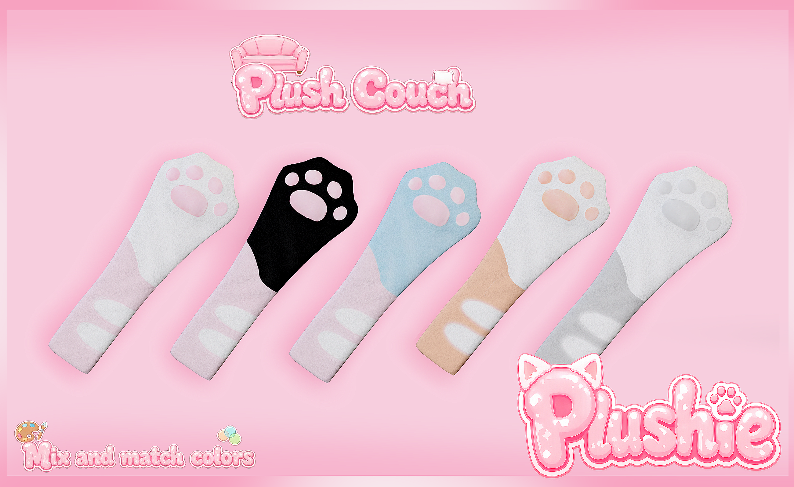 Plush Kitty Couch