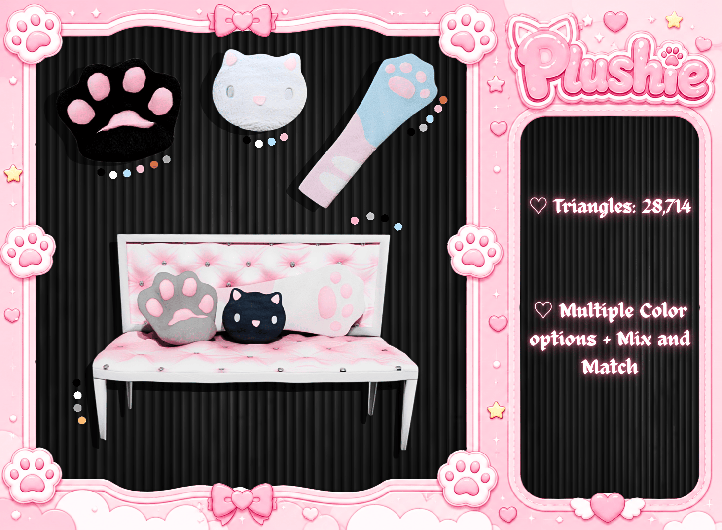 Plush Kitty Couch