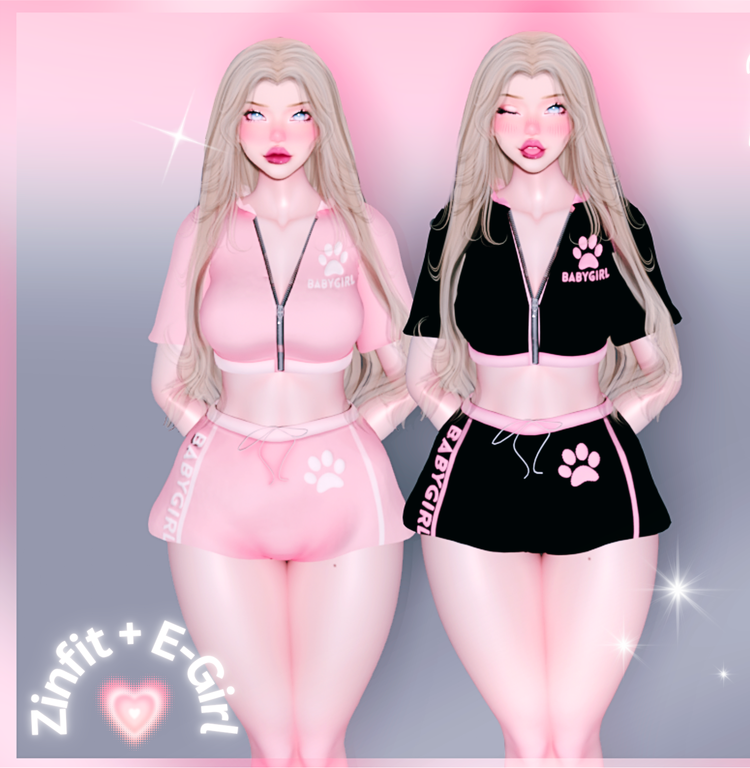 BabyGirl TrackSuit - (ZINFIT + E-GIRL)