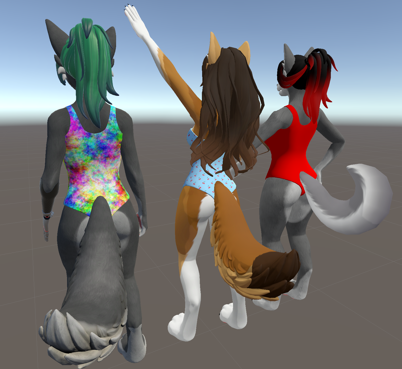 Winterpaw Fem Canine Swimsuits