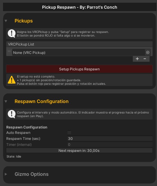 Advance Pickup Respawn