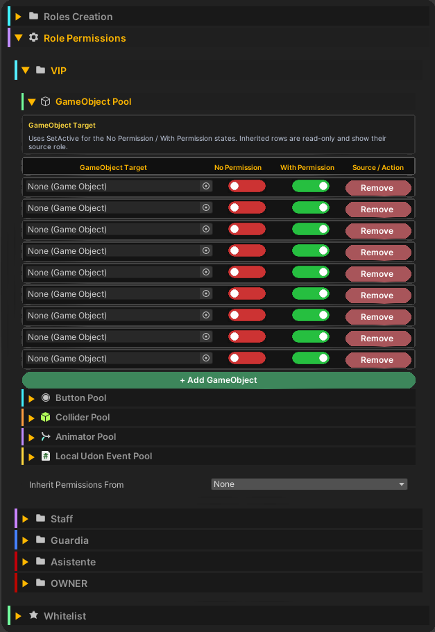 Keypad, Remote Role & Permission System ๐