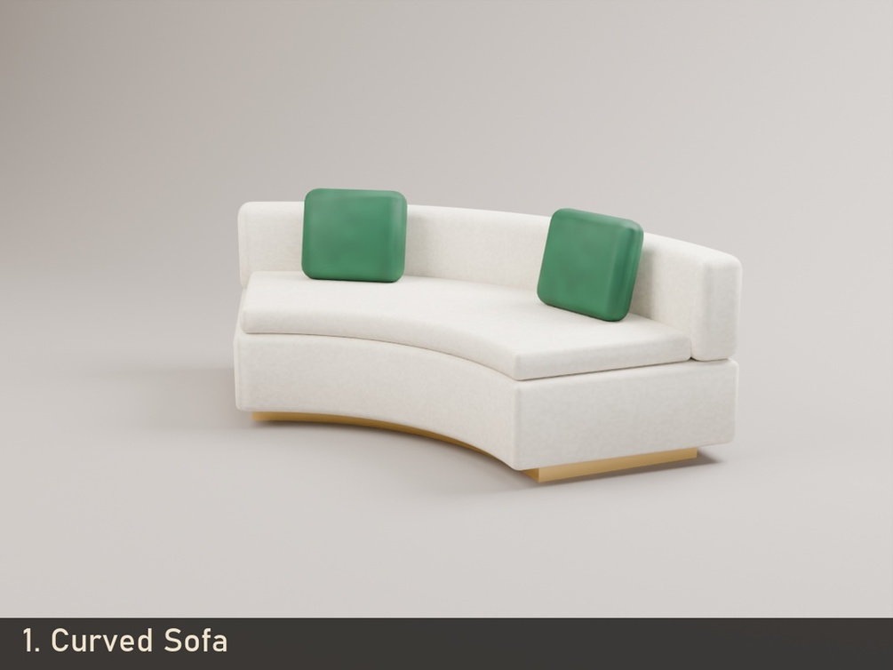 【VRChat】Luxury Furniture Set ラグジュアリー家具セット 10点【Quest対応】