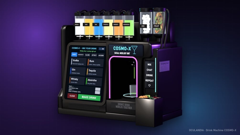 【VRChat想定】Drink Machine COSMO-X ドリンクマシン ワールドギミック【Udonプレハブ/PC・Quest対応】