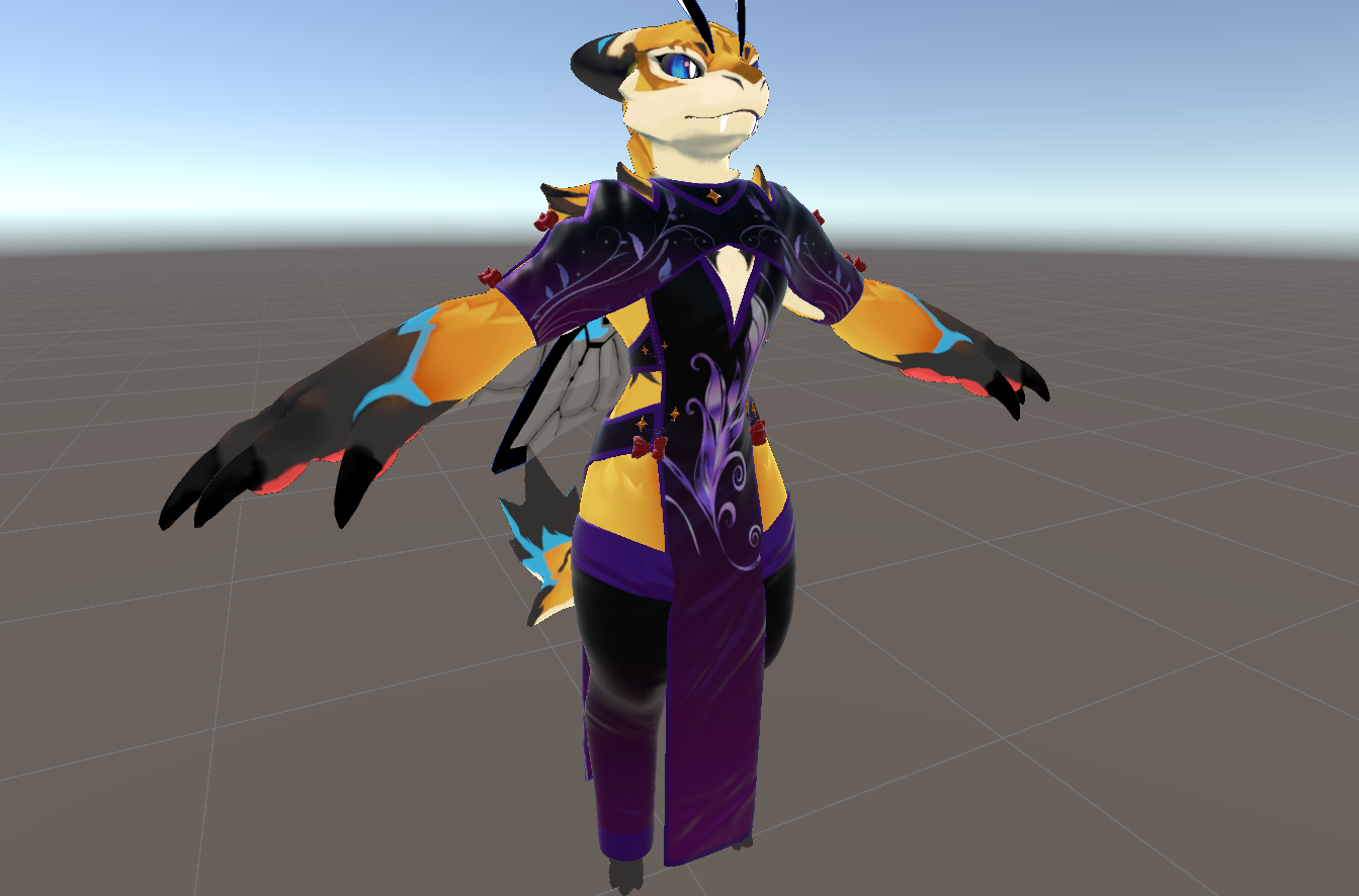 Starshine Dress for Tigerbee! VrcFury Ready!