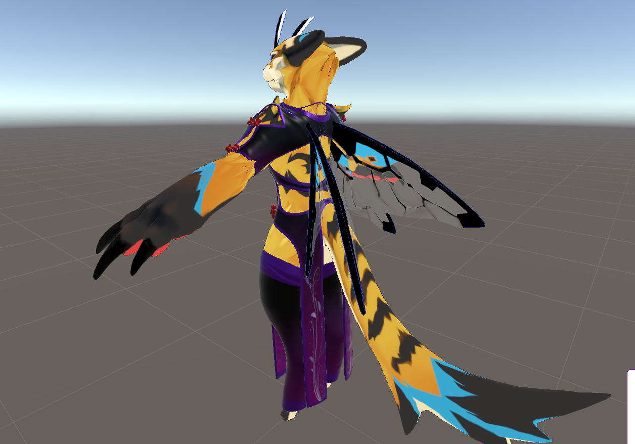 Starshine Dress for Tigerbee! VrcFury Ready!
