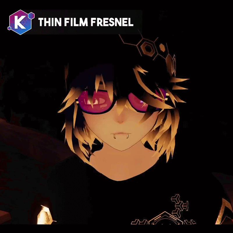 Thin Film Fresnel effect shader