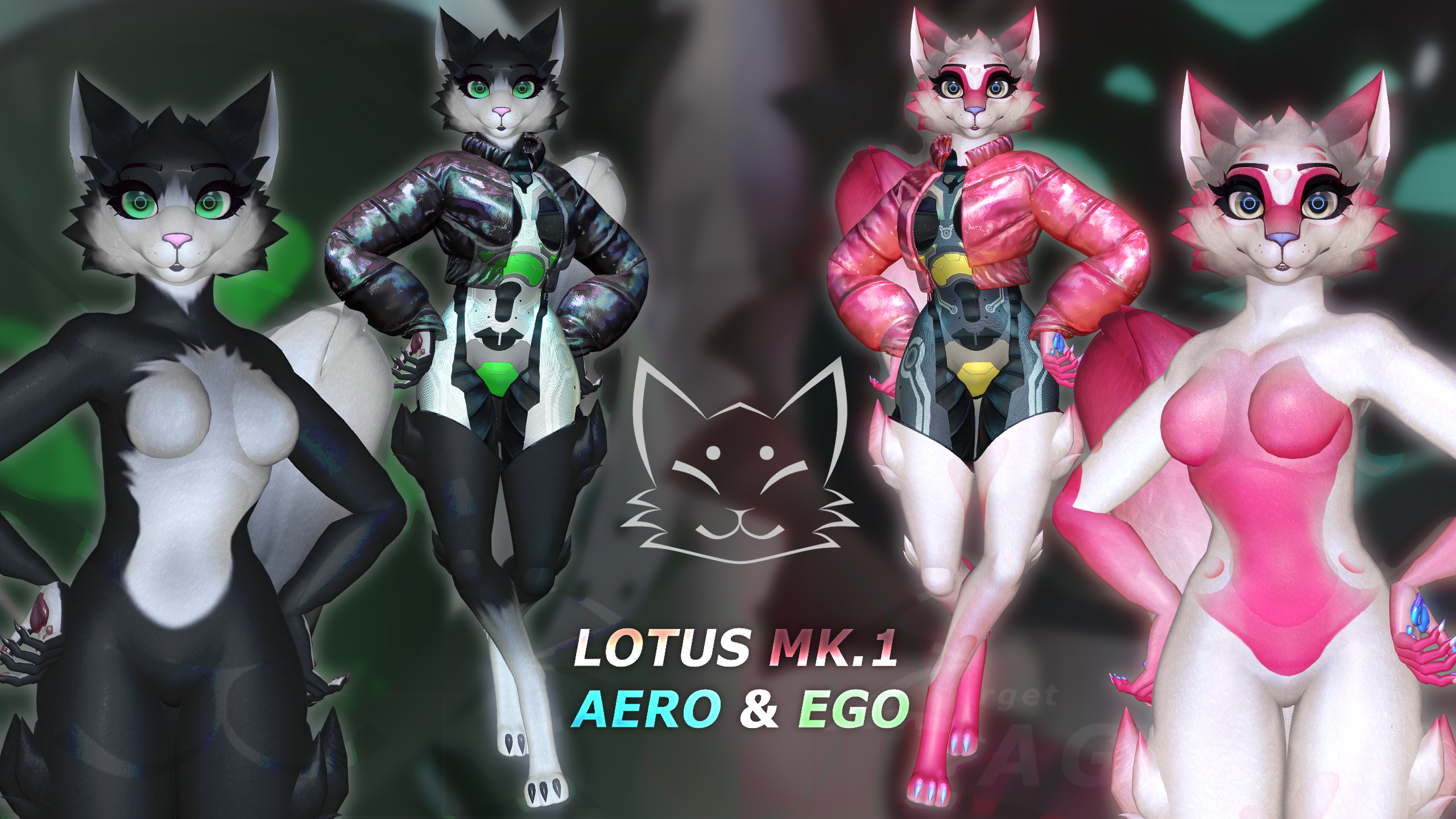 LOTUS MK.1: Aero & Ego - VRChat Avatar Base - PC & QUEST - UPDATE V1.1