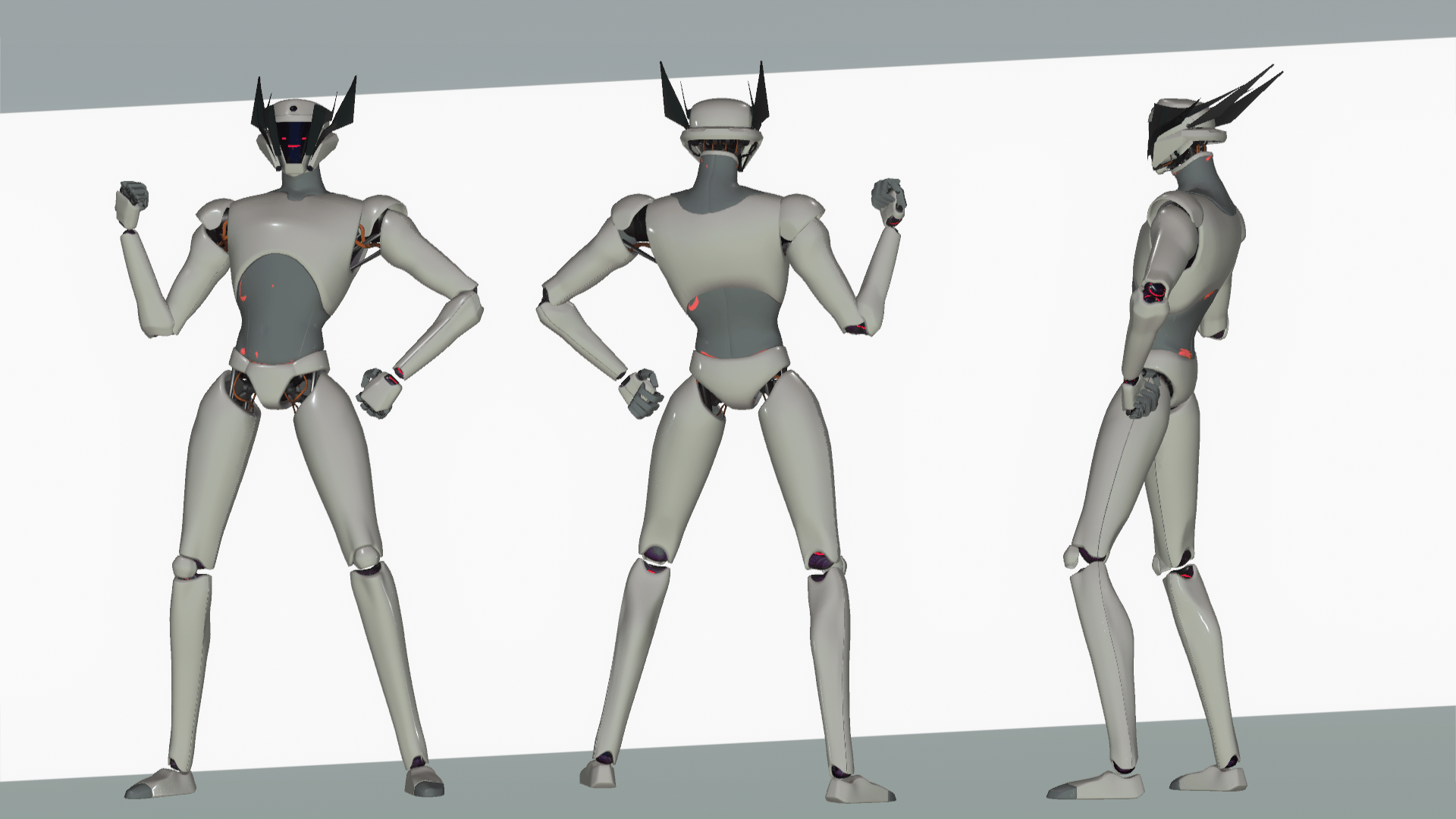 MERCIA M V2: Humanoid Robot - VRChat Avatar Base - PC & QUEST