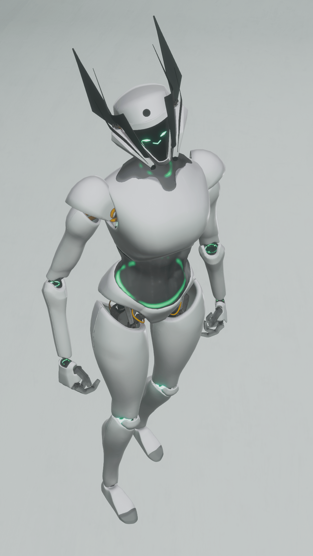 MERCIA F V2: Humanoid Robot - VRChat Avatar Base - PC & QUEST