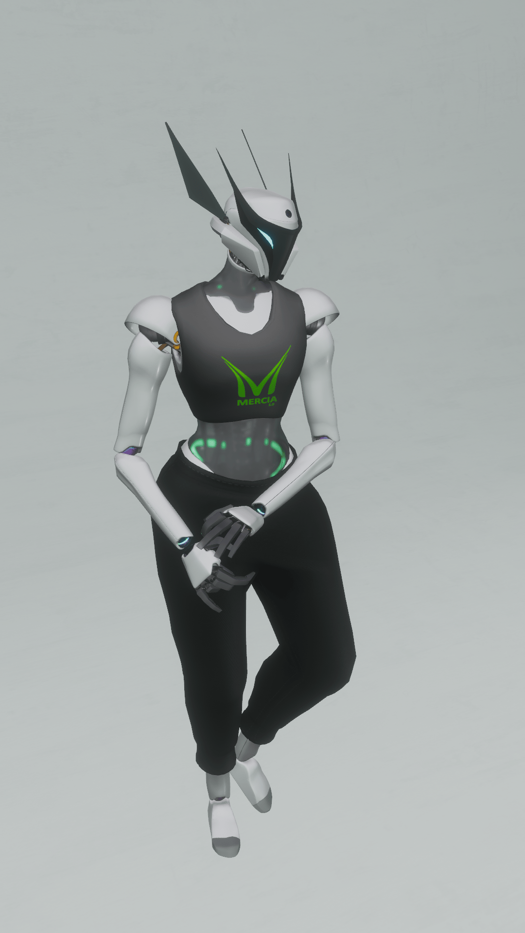 MERCIA F V2: Humanoid Robot - VRChat Avatar Base - PC & QUEST