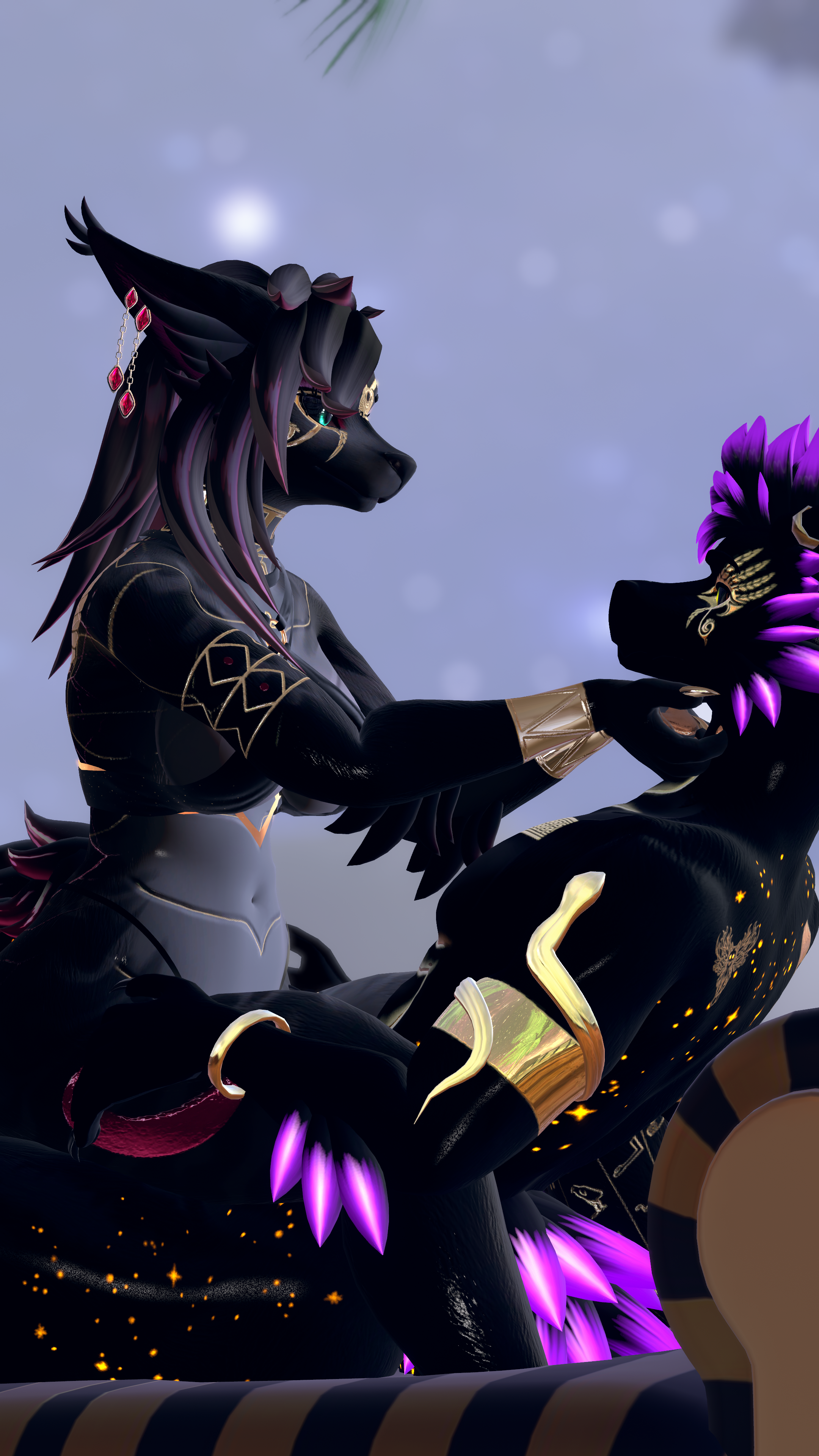 Azalea and Aster Egyptian Dragon Texture