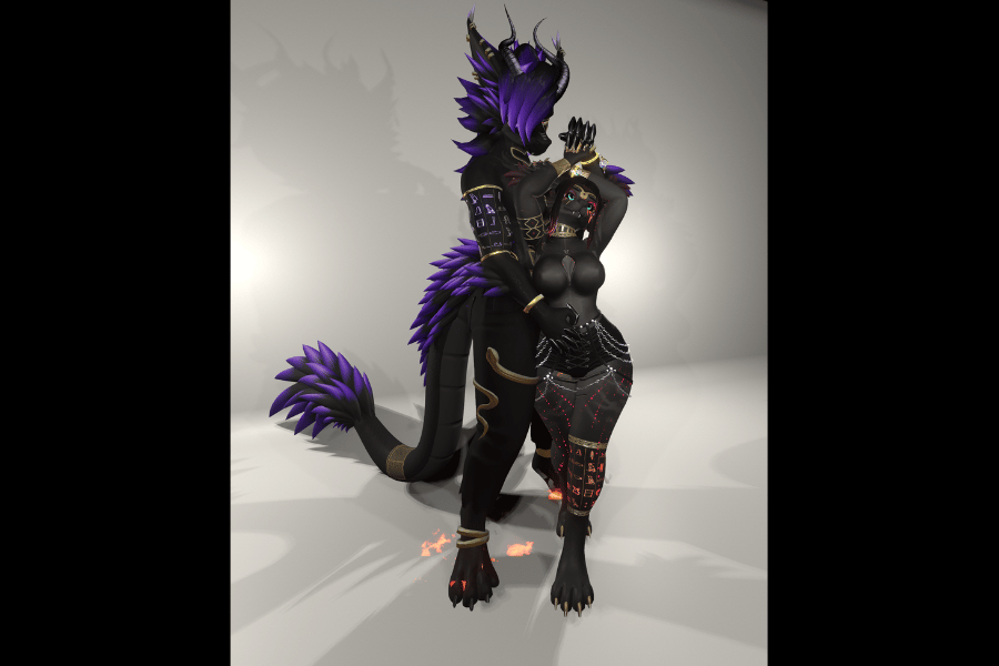 Azalea and Aster Egyptian Dragon Texture