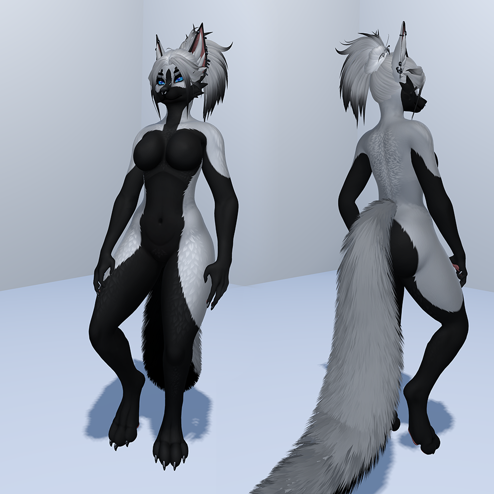 Inverted Husky - Foxipaws Aurora