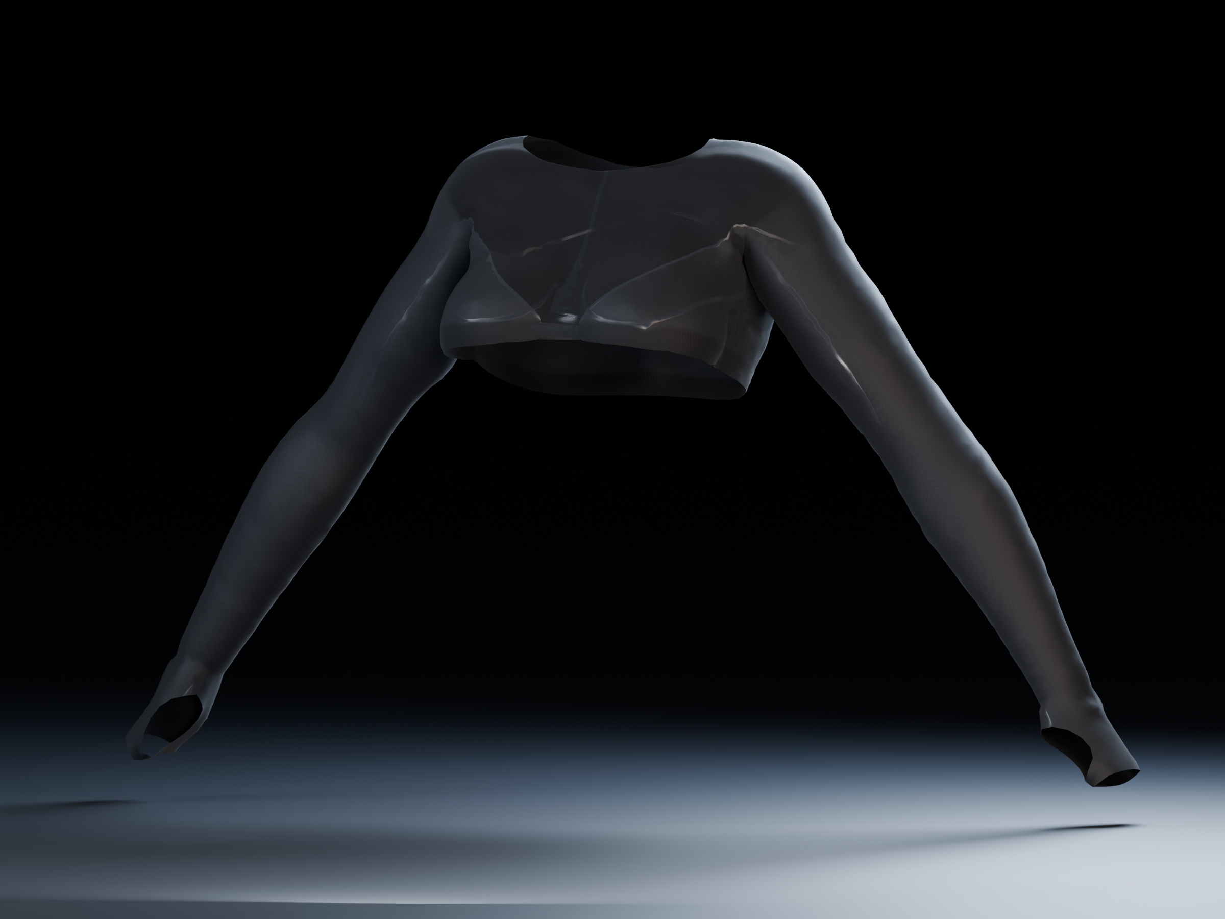 Sheer Sport Longsleeve Top for GodWhisper