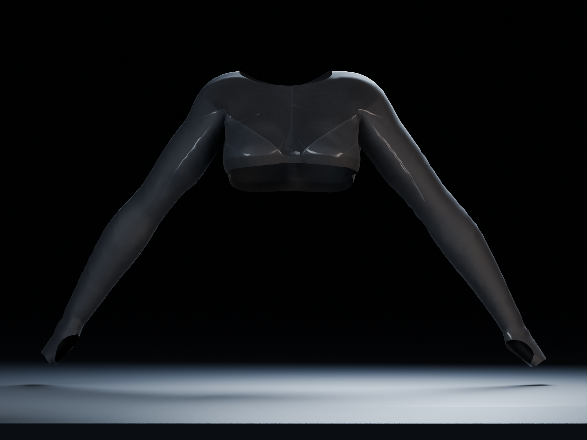 Sheer Sport Longsleeve Top for GodWhisper