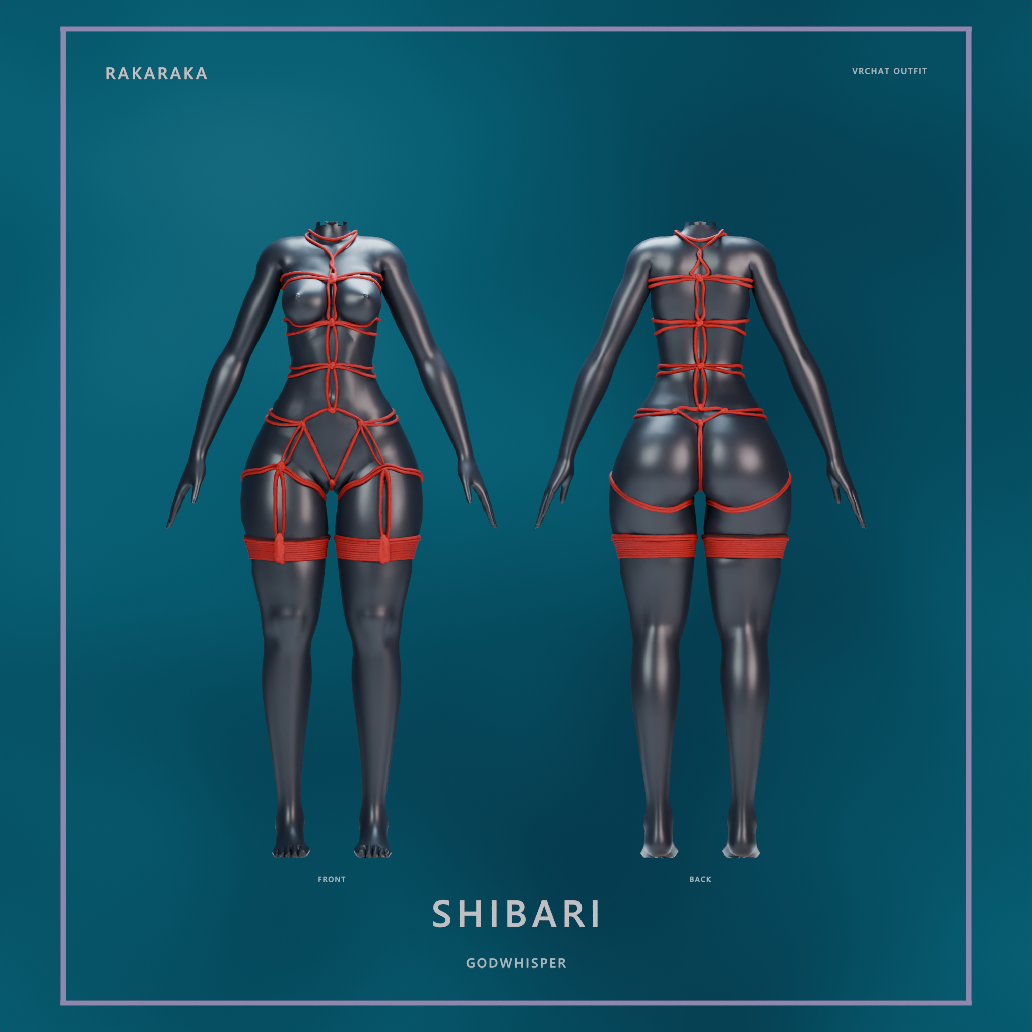 SHIBARI — Rope Outfit for GodWhisper, E-Girl VRBASE.