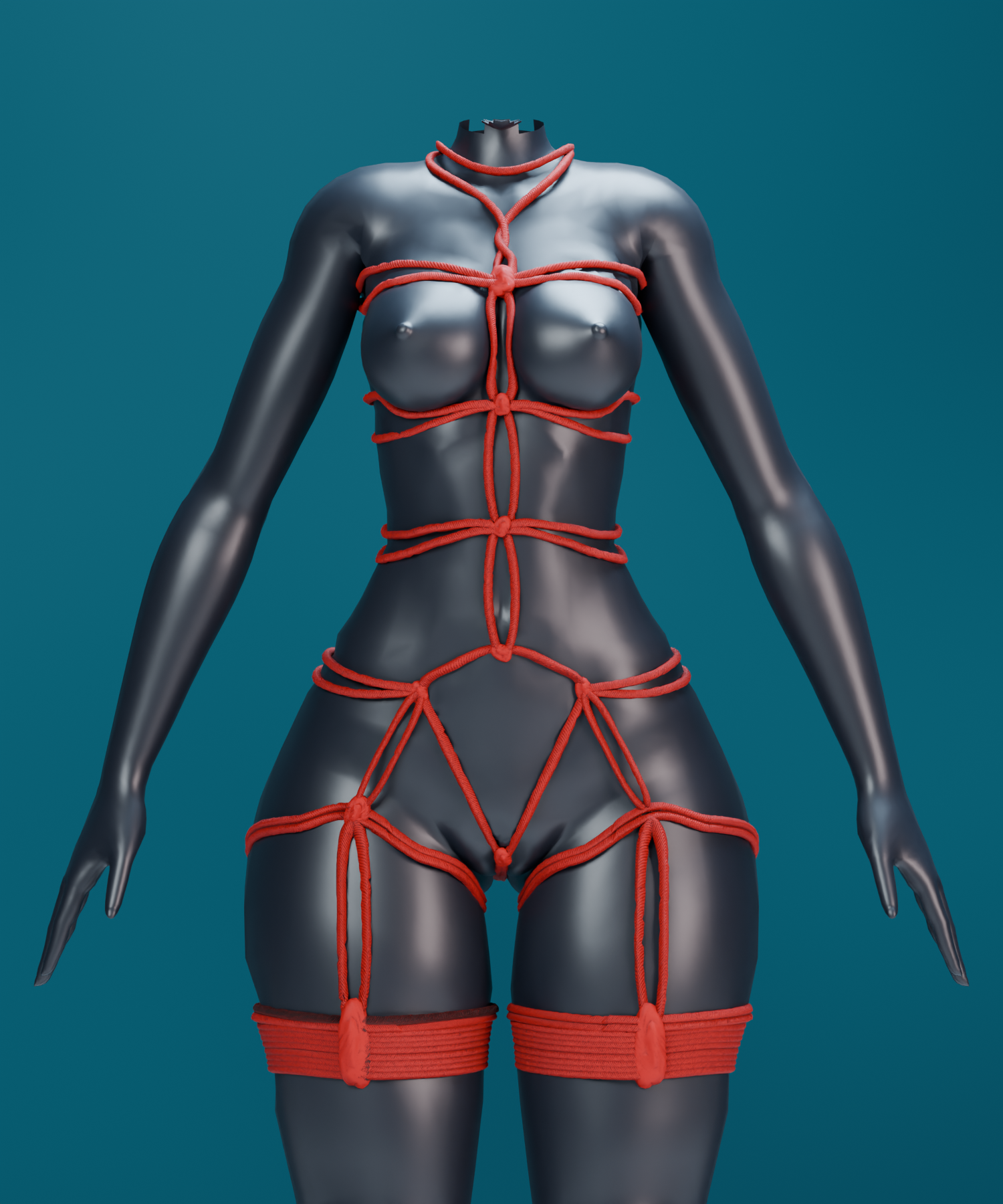 SHIBARI — Rope Outfit for GodWhisper, E-Girl VRBASE.