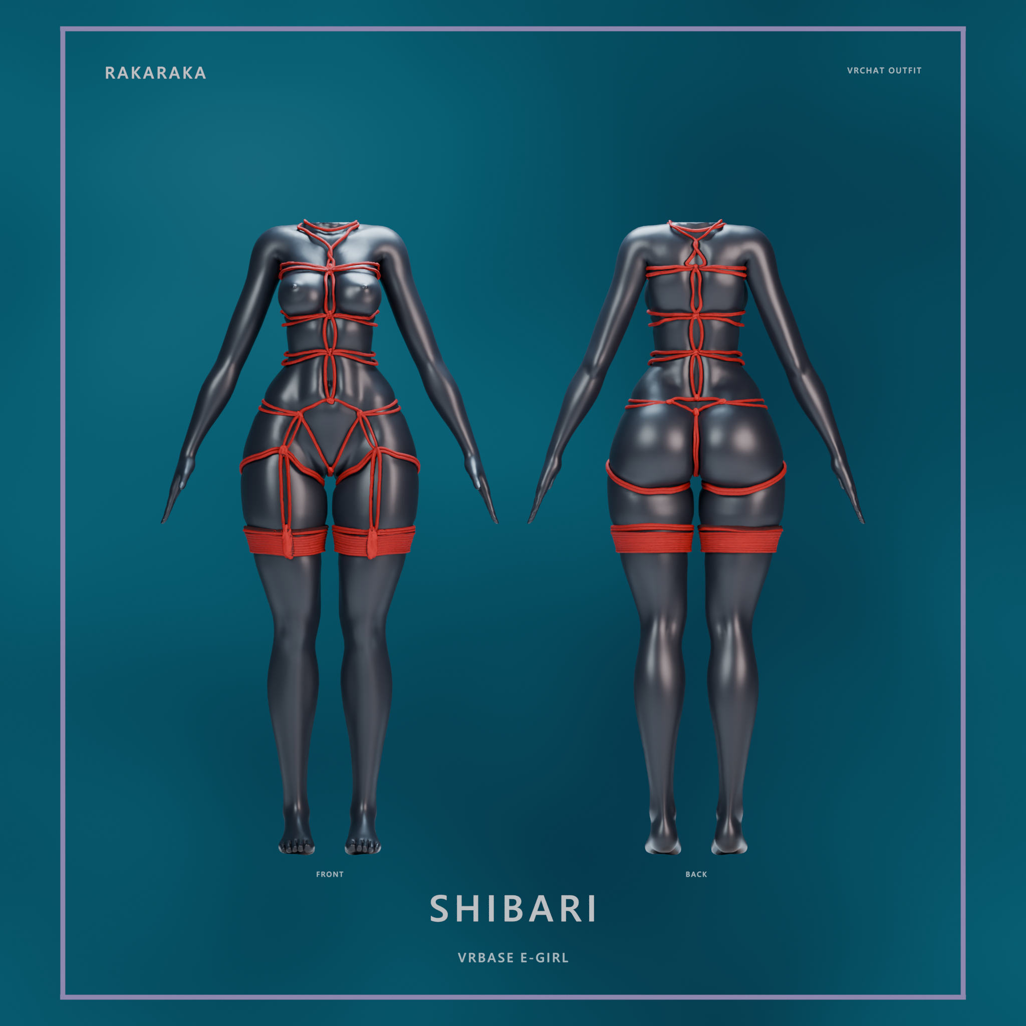 SHIBARI — Rope Outfit for GodWhisper, E-Girl VRBASE.
