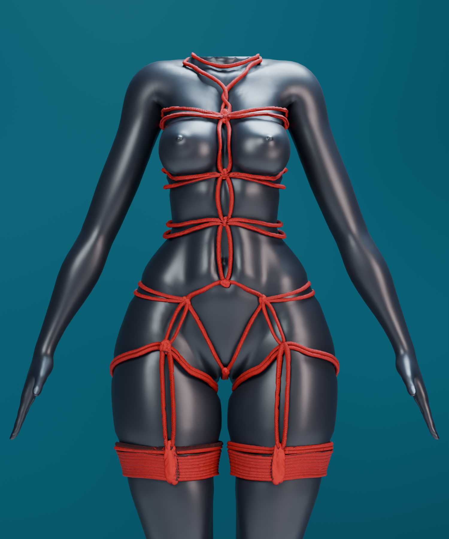 SHIBARI — Rope Outfit for GodWhisper, E-Girl VRBASE.