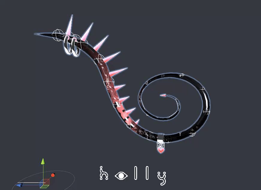 Holly's Chained Heart Tail v2