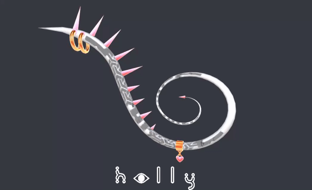 Holly's Chained Heart Tail v2