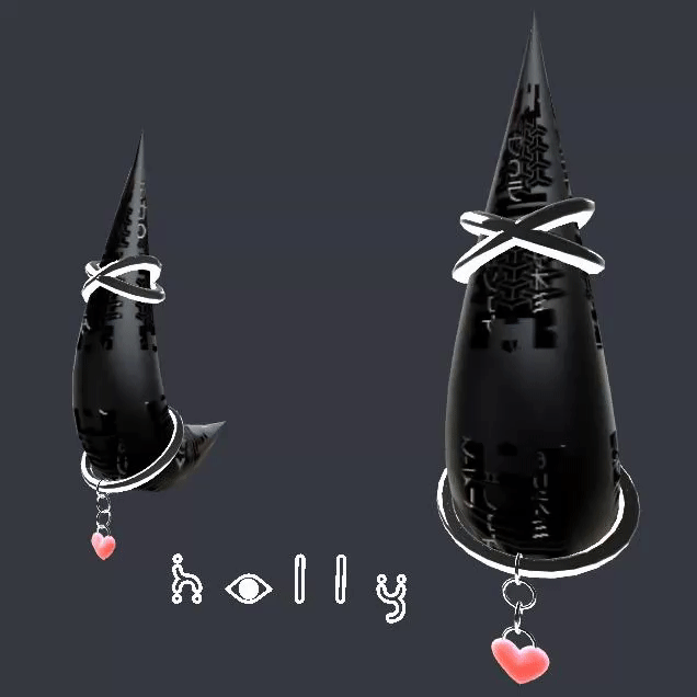 Holly's Chained Heart Horns v2