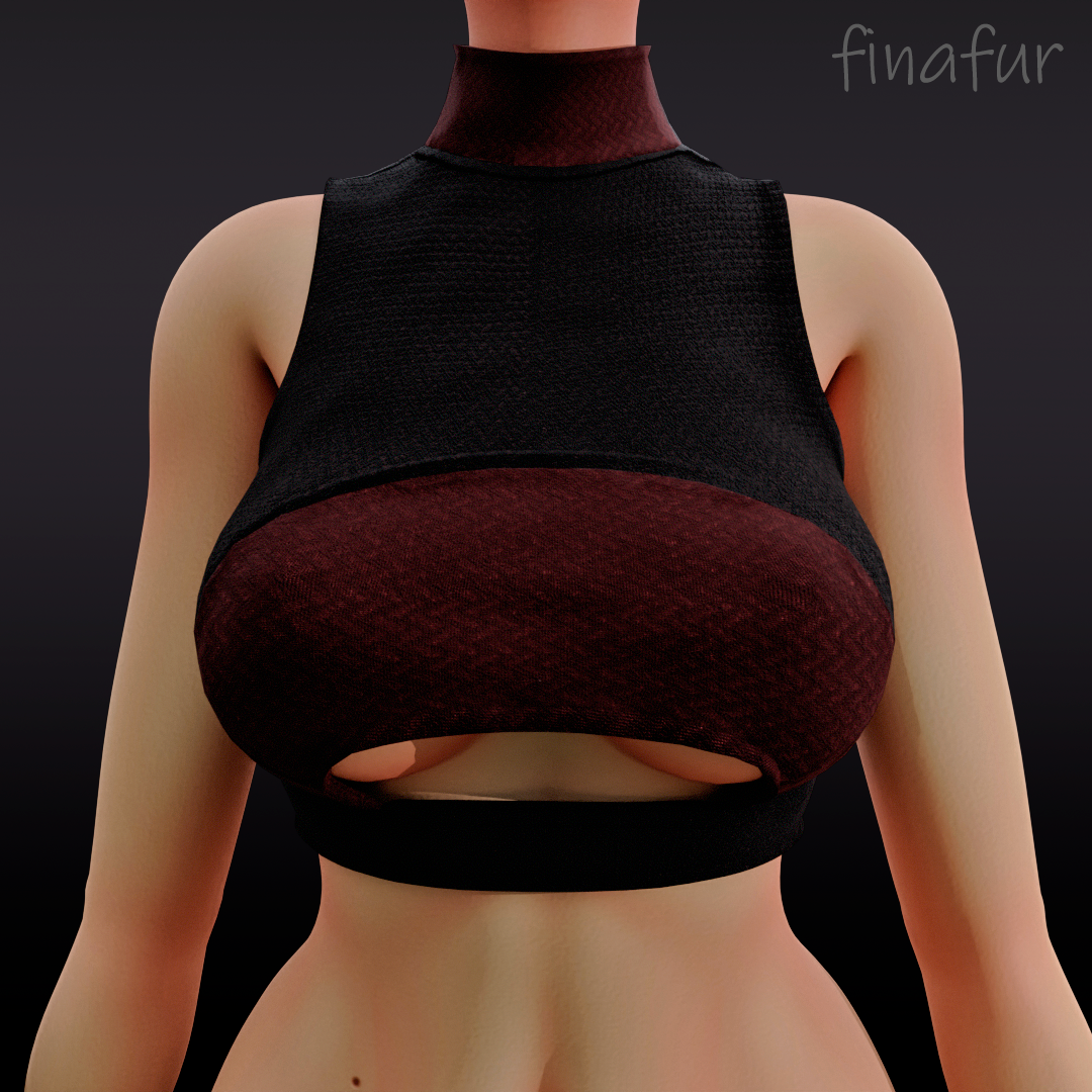 Techwear cut-out crop top