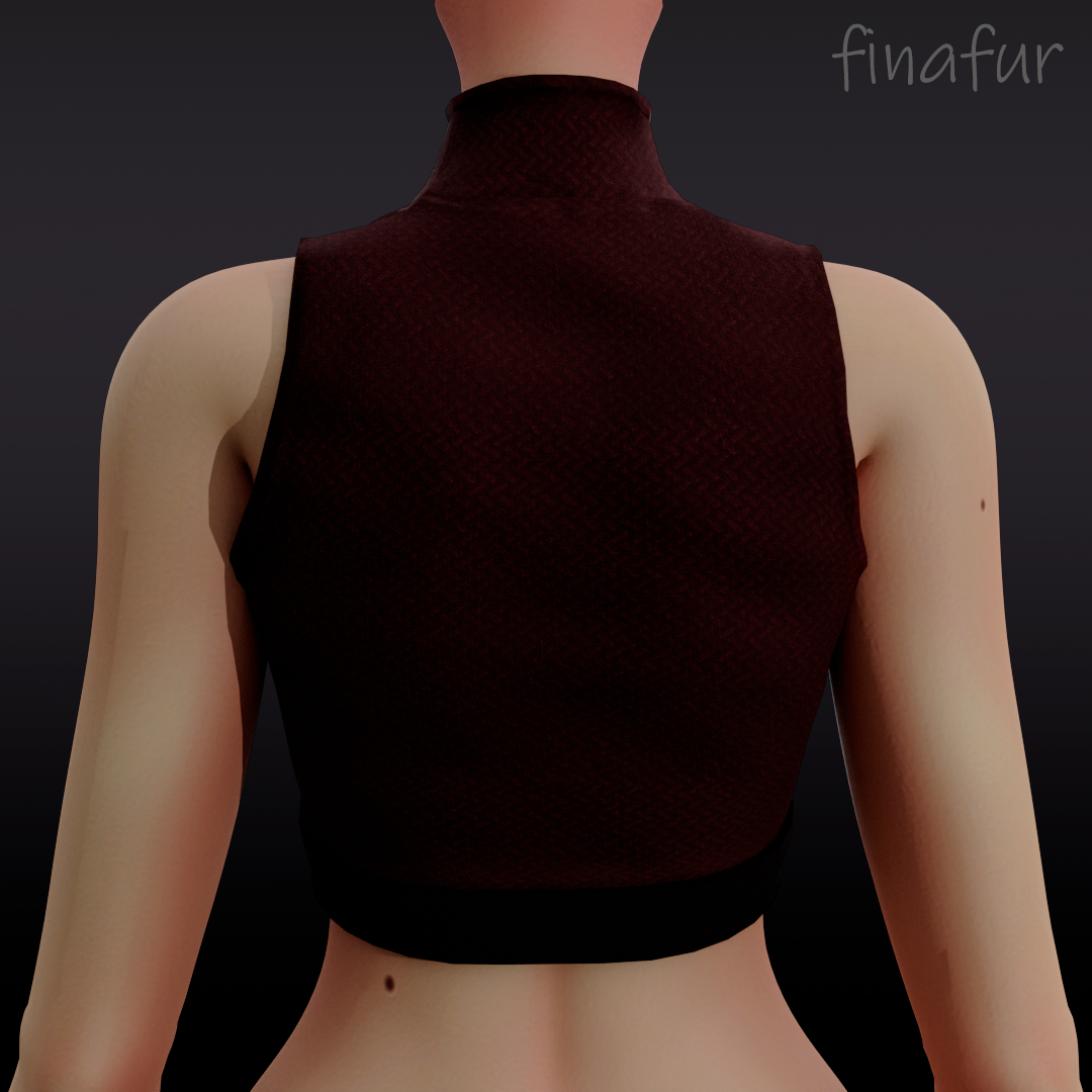 Techwear cut-out crop top