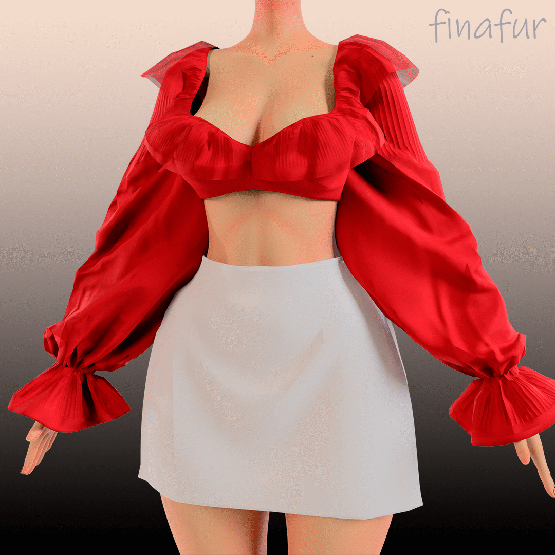 Ruffled Shrug & Balloon Sleeves