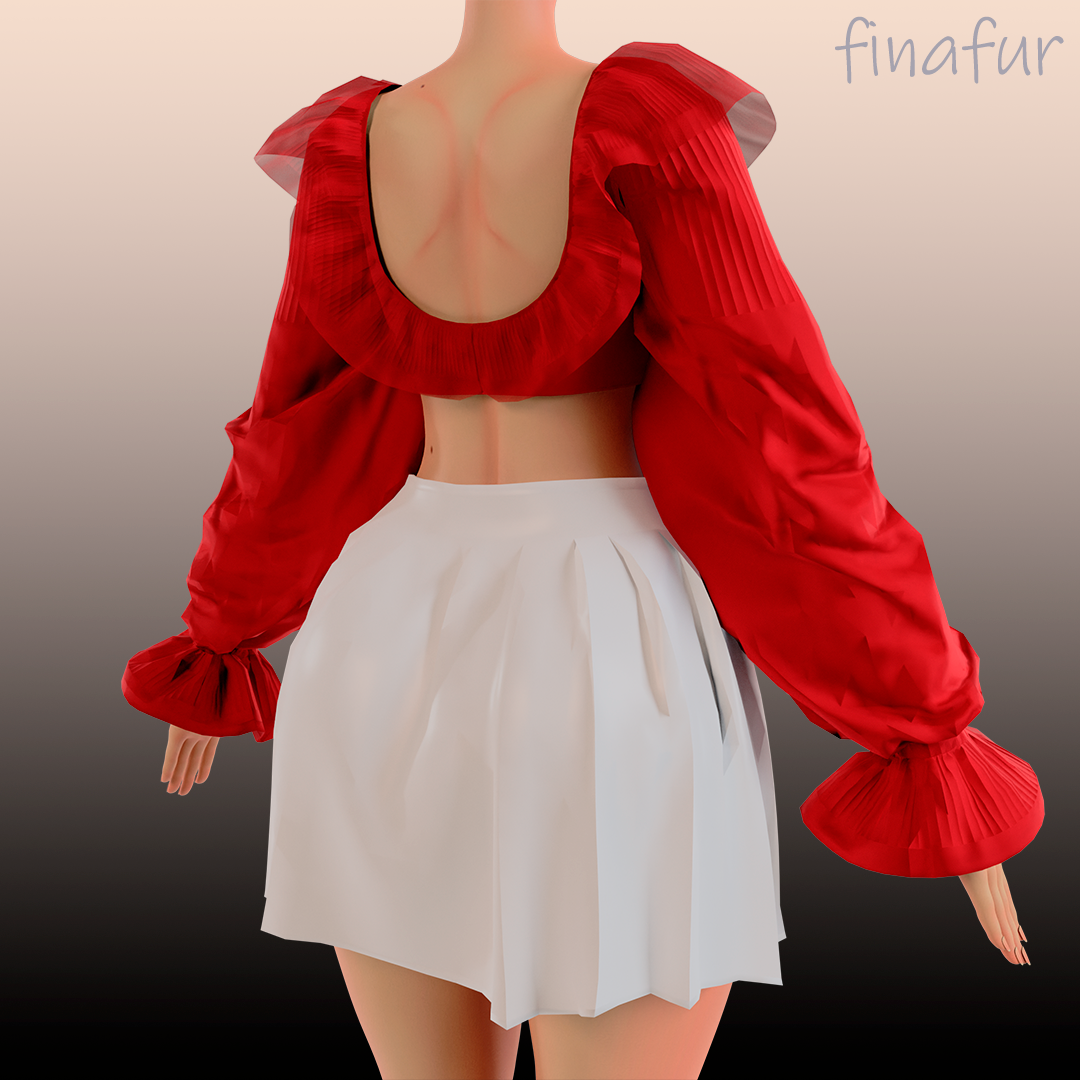 Ruffled Shrug & Balloon Sleeves