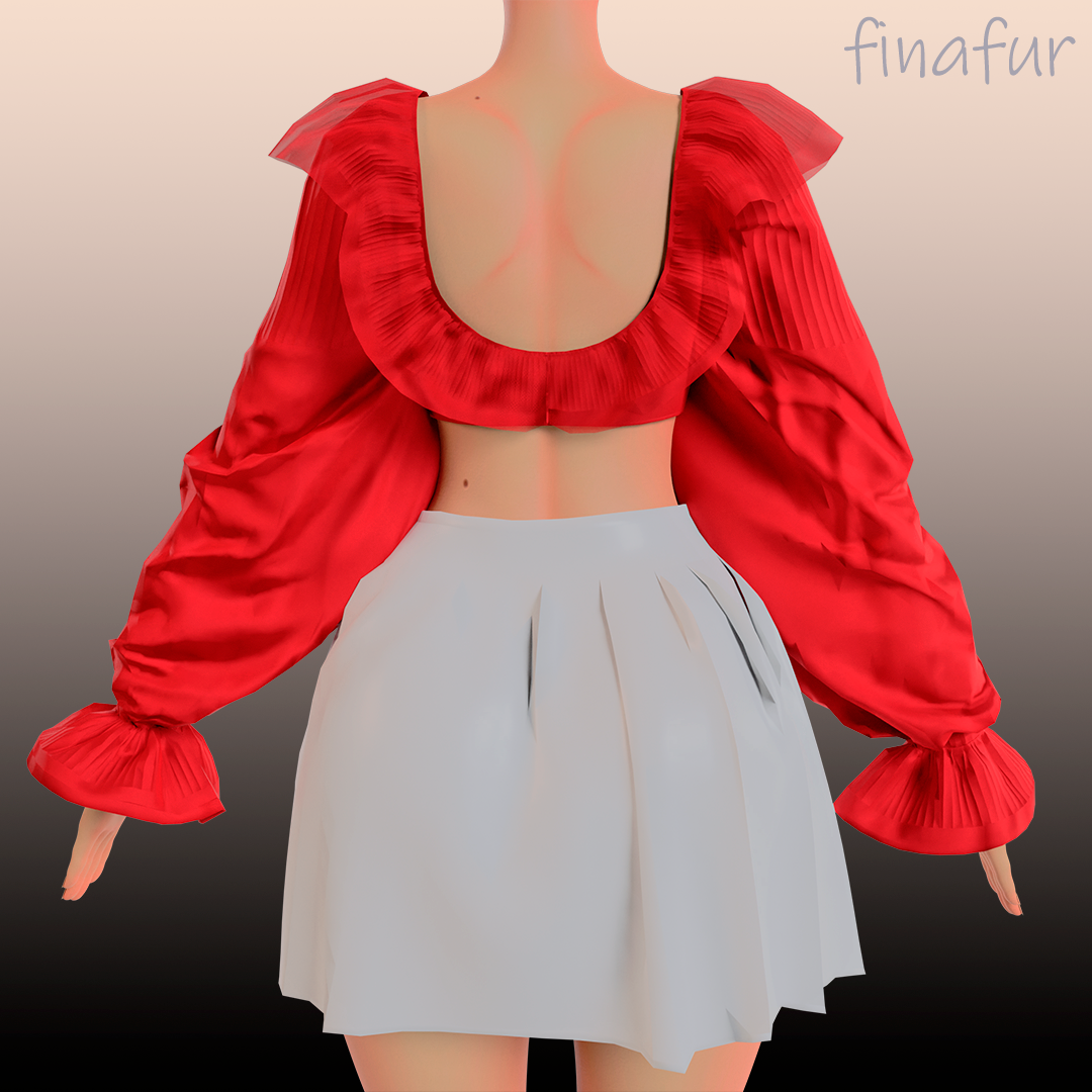 Ruffled Shrug & Balloon Sleeves