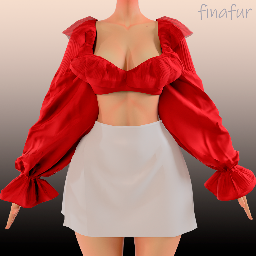 Ruffled Shrug & Balloon Sleeves