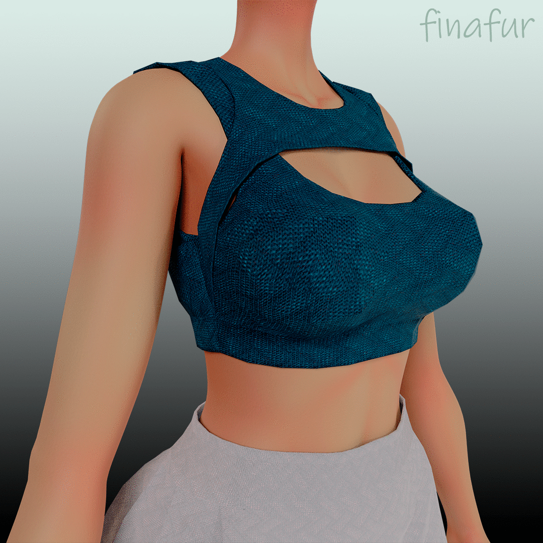Techwear Halter Cutout Top