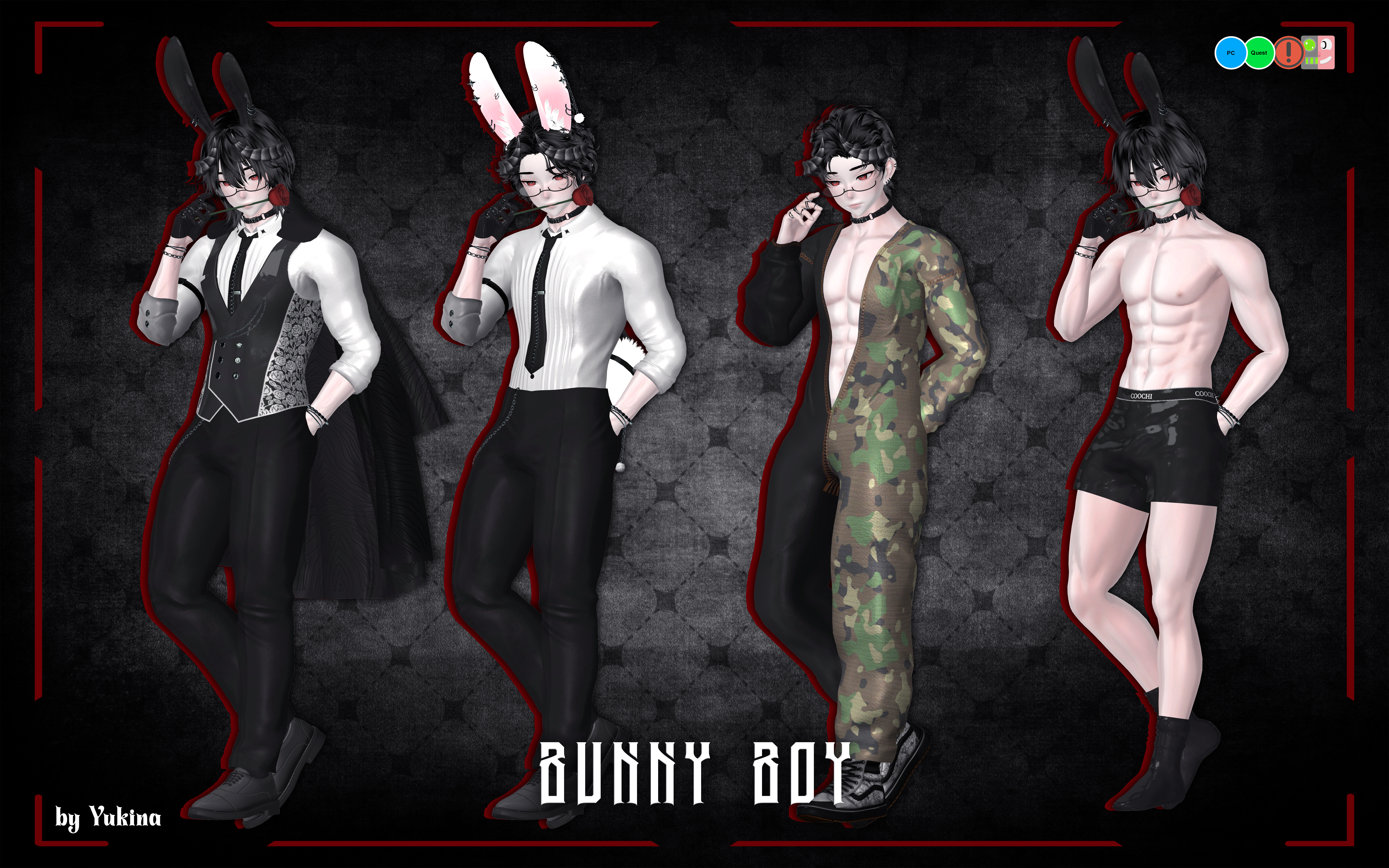 ✧ Bunny Girl & Bunny Boy Avatar | PC/Quest + FT | SPS